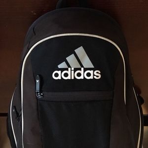 Adidas Black Athletic Sports Backpack
